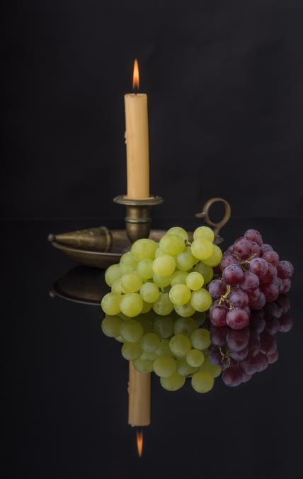 kaars en fruit kaars en fruit