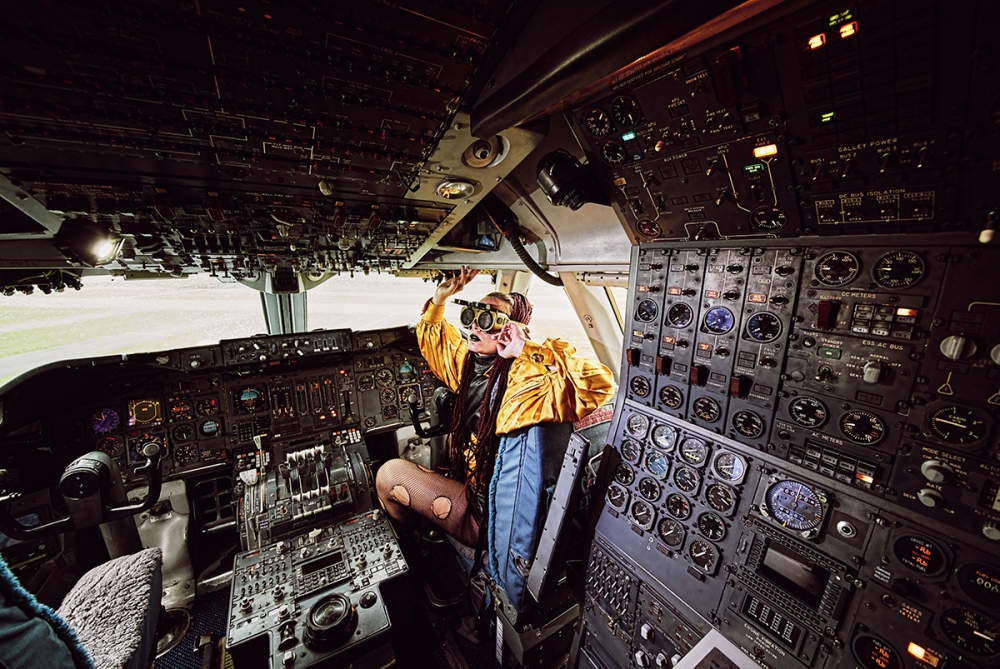 Frank Doorhof Nadine in het Avio Drome Frank Doorhof Nadine in het Avio Drome