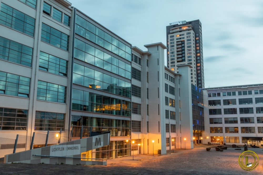 Witte dame in Eindhoven in de avonduren gefotografeerd. Foto: Jasper Scheffers Fotografie.