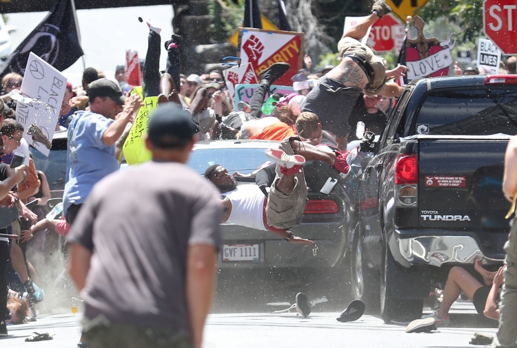 World Press Photo Auto rijdt in op demonstranten in Verenigde Staten © Ryan M. Kelly, The Daily Progress