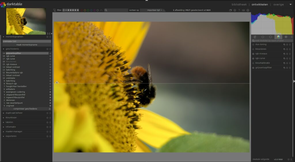 darktable fotobewerking